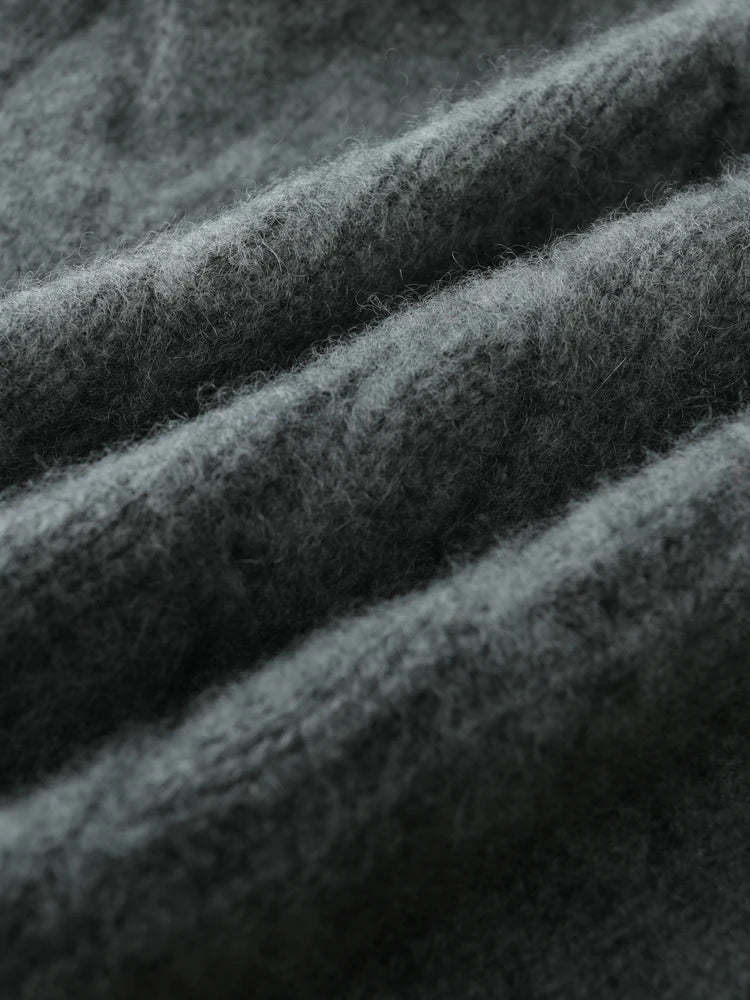 Luxury Women 100% Cashmere Sweater O-neck Cardigan Cable Knitting Thick Sweater Coat Autumn Winter Heavyweight Cashmere Clothes