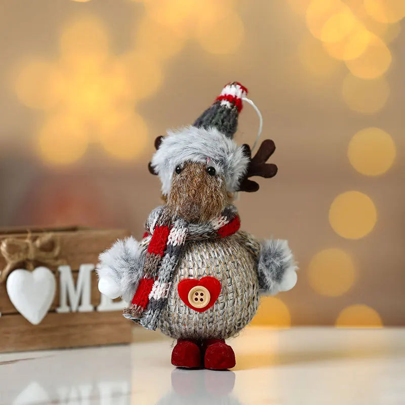 Christmas Decorations Colorful Fabric and Foam Hanging Ornaments Christmas Tree Decorative Accessories Party Decoration Gifts