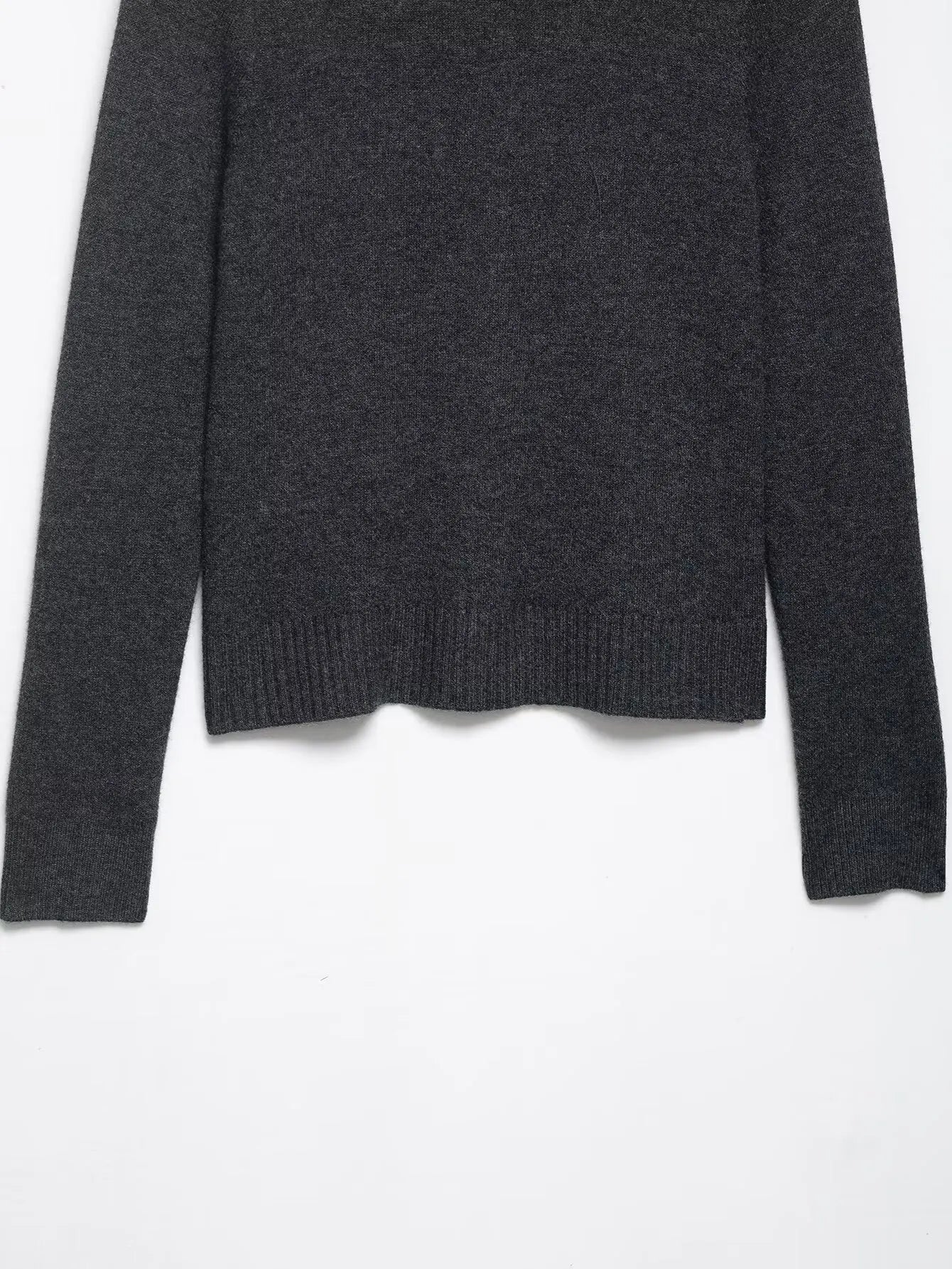 Women's Knitted Coat Autumn Winter Dark Gray Long Sleeve Female Faux Fur Effect Knitted Cardigan Coat Casual Fashion Versatile