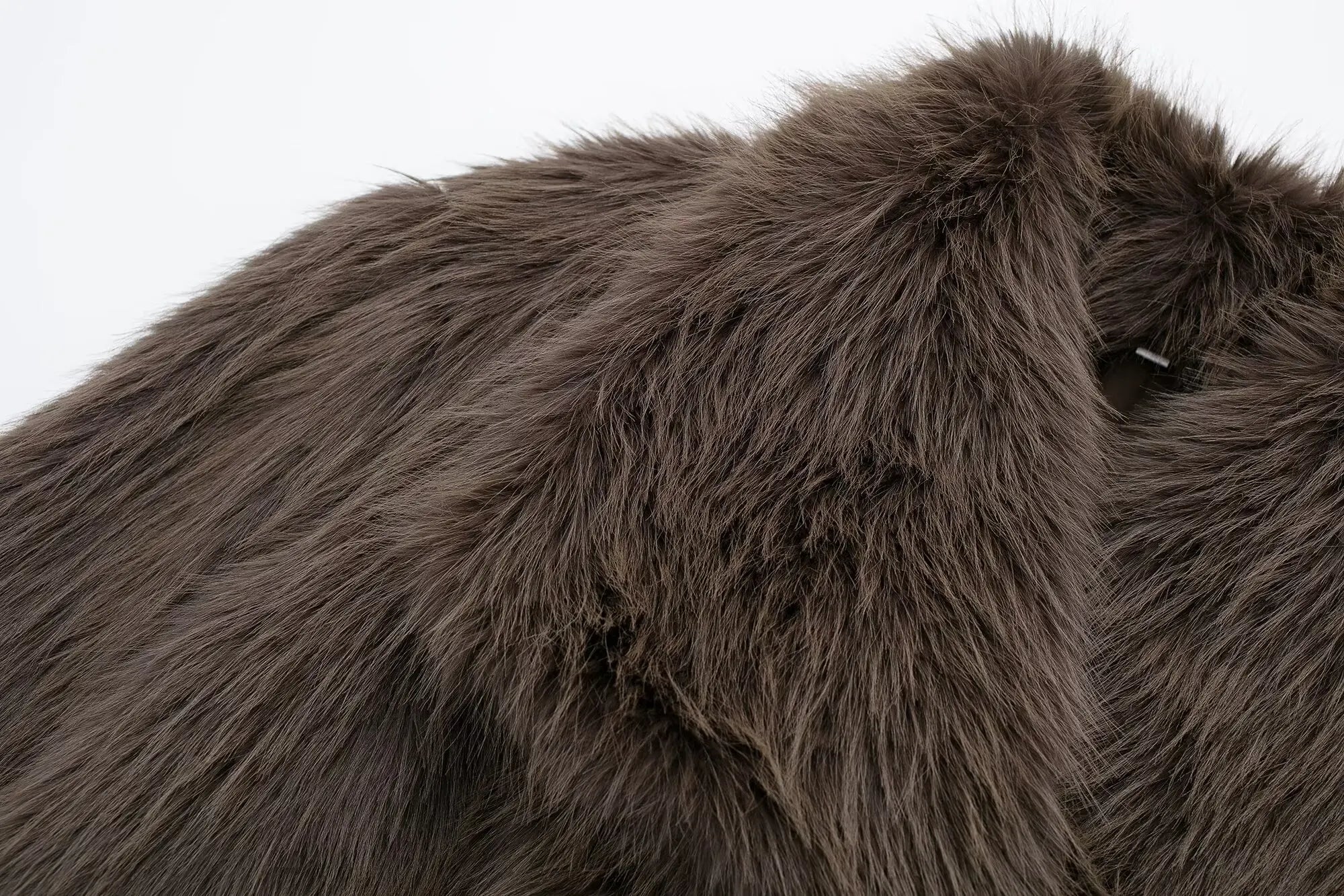 HH Winter Casual Women Solid Faux Fur Jackets 2024 Lapel Long Sleeve Patchwork Buttons Designer Coats Female Fashion Outwear