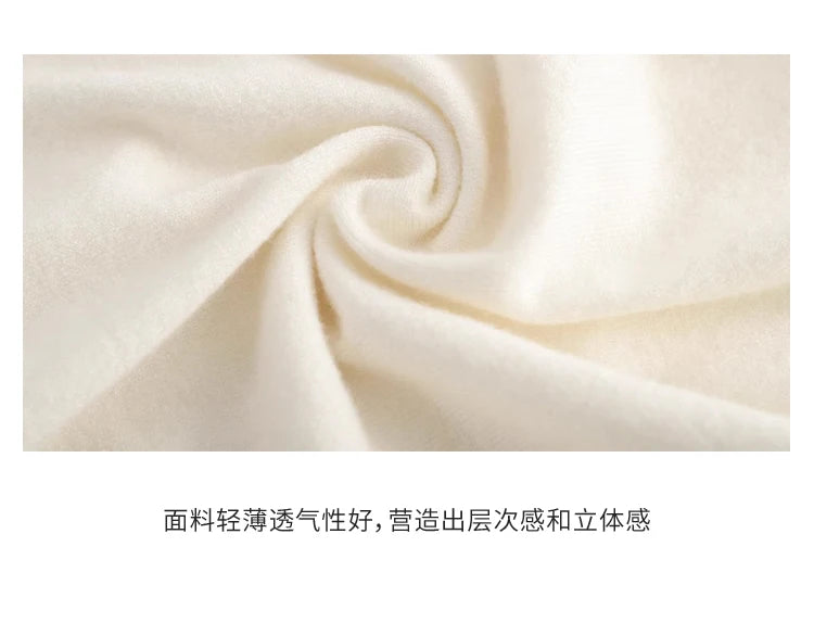 Women's boutique high-end round neck sweater knitted cardigan embroidered sweater long sleeved new cashmere sweater