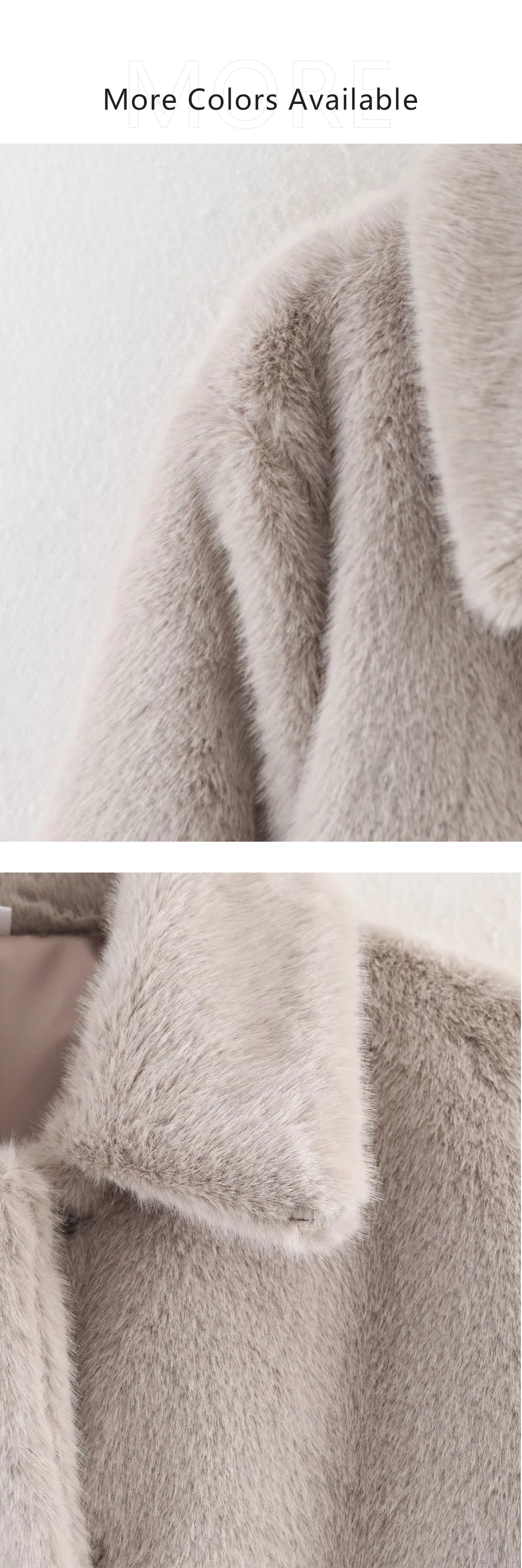 Loose lapel button embellished brown long sleeved jacket for women's autumn and winter collection