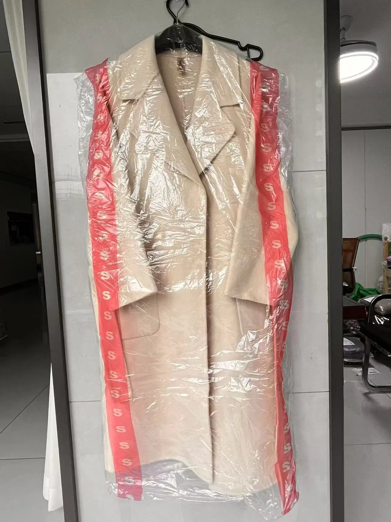 2024 Women's Wear 100% Wool Coat Autumn/Winter Fashion Temperament Double sided Cashmere Coats with Belt Elegant Long Overcoat