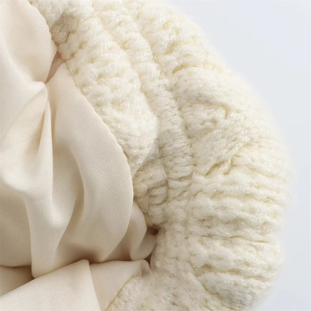 Women's High Collar Breadwear Cotton Clothes Knitted Thick Jacket Coat Autumn/Winter New Women's Clothing