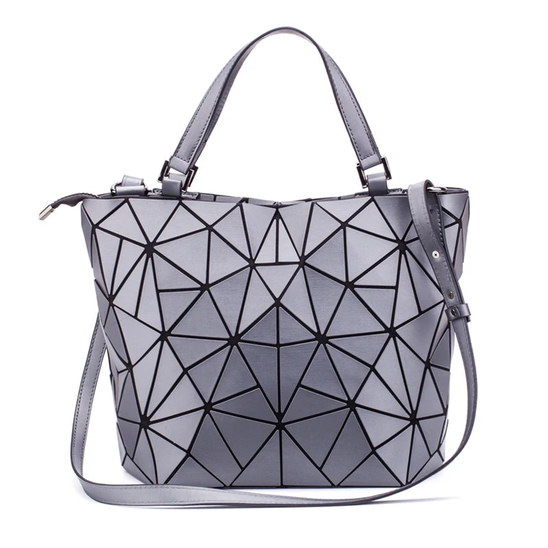 Handbags Bags For Women 2025 Designer Luxury Tote Bucket Bag Fashion Geometric Crossbody Shoulder Messenger Hand Bag Silver