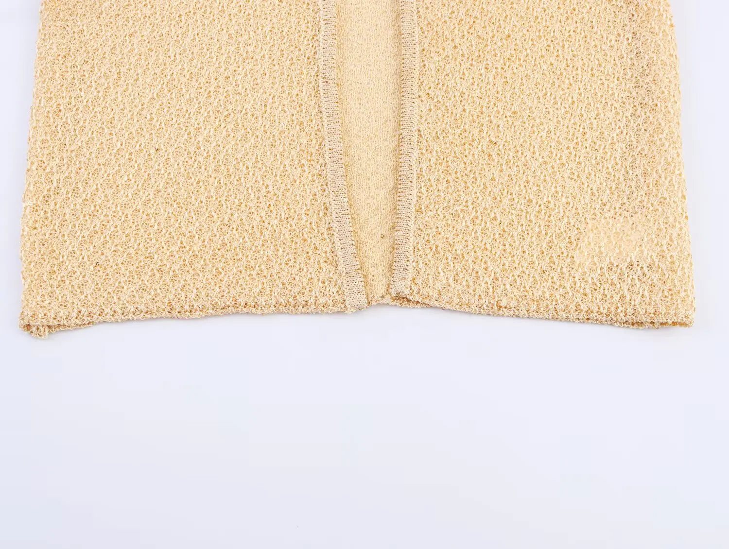 Women's Clothing 2025 New Style European And American Fashion Simple Pearl Decoration Knitted Top Knitted Vest