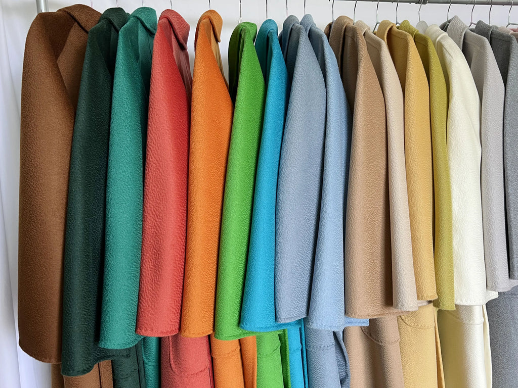 Cashmere Coat Female Winter Mid-Length Corrugated Coat Black Wool Coat Woman Autumn New Casual Fashion Red Beige Lace-Up Coat