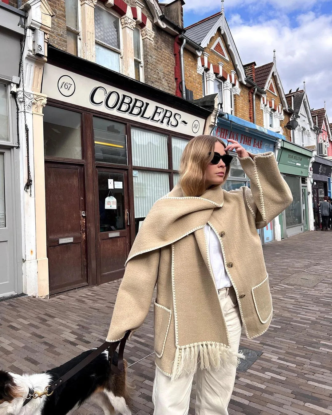 Women's fashion woolen coat for autumn/Winter 2024