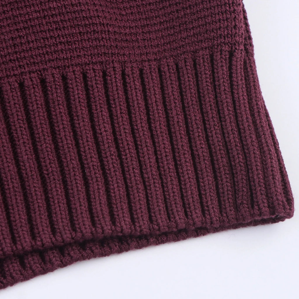 Woman's Knitted Pullover Round Neck Pleated Short Sleeve Slim Solid Color Cropped Sweater Simple Commuter Autumn Female Top