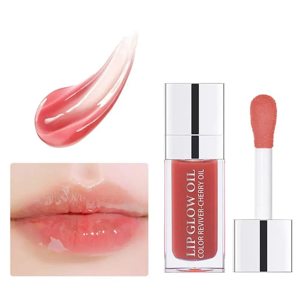 Lip Oil Gloss Lip Plumper Makeup Moisturizing NonSticky Sexy Water Glossy Glitter Primer Tint Lip Balm Care Cosmetics