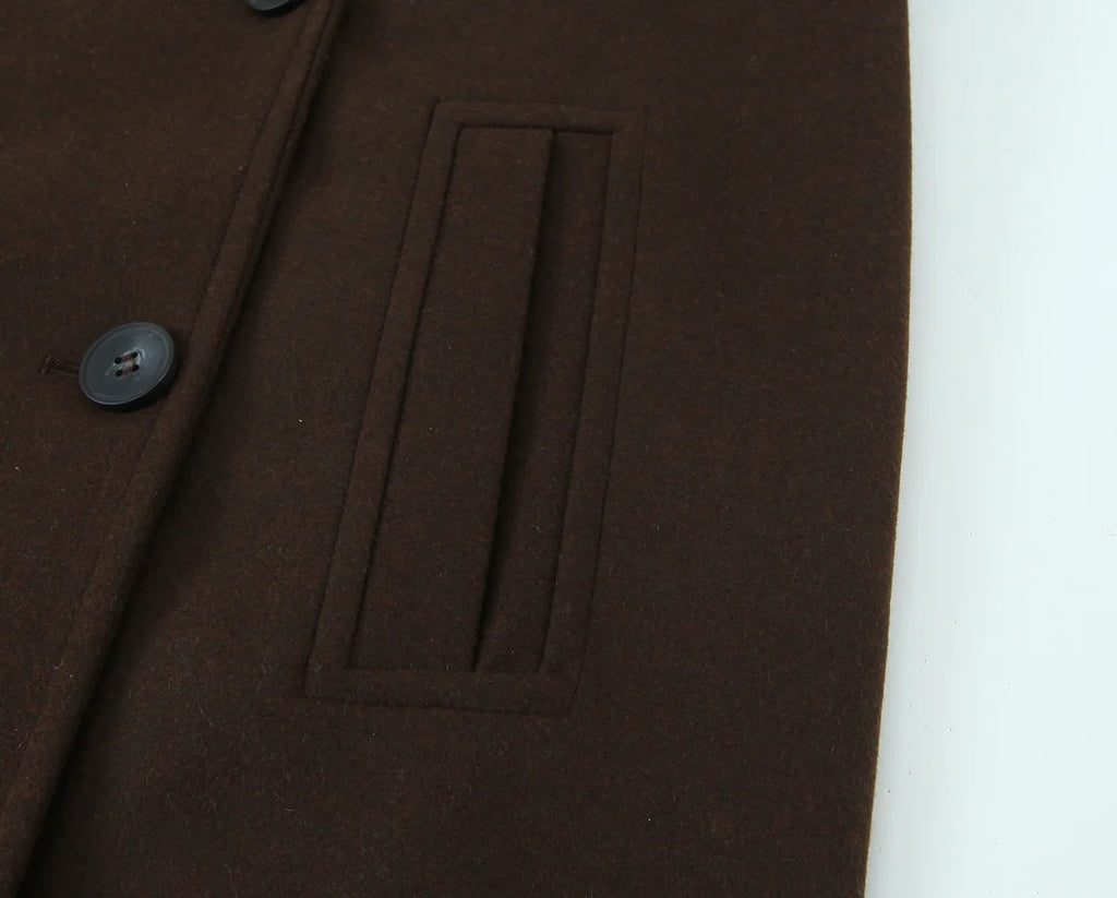 Women Winter Luxury Long Coats Solid Warm Soft Wool Long Coat Women High Street Loose Casual Double Breasted Overcoat 2025