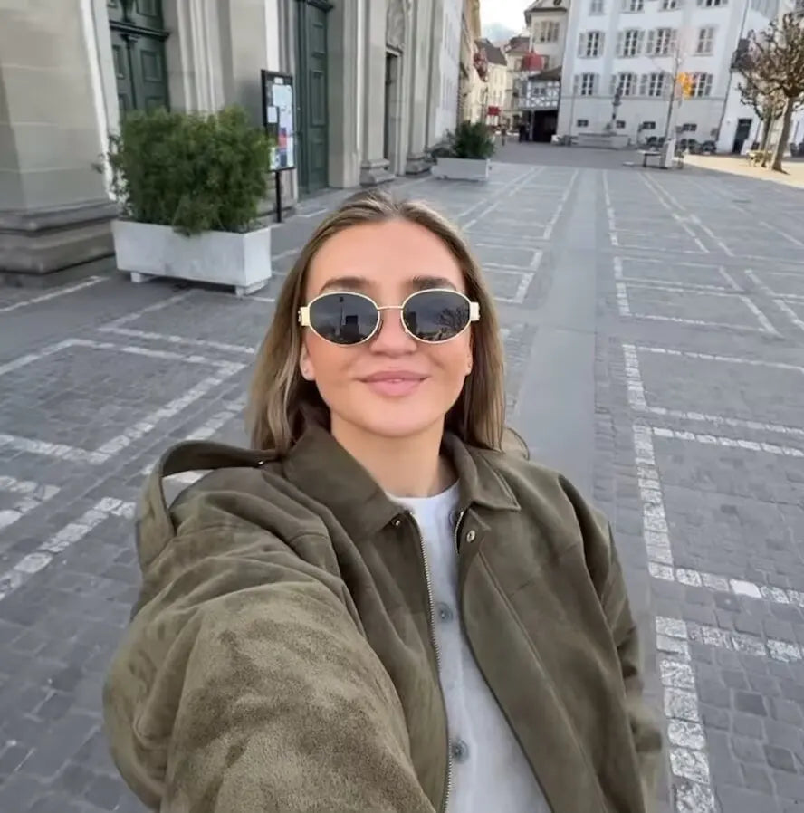 Women's Jacket 2025 New Multicolor Suede Textured Lapel Bomber Fall Vintage Fashion Women's Top