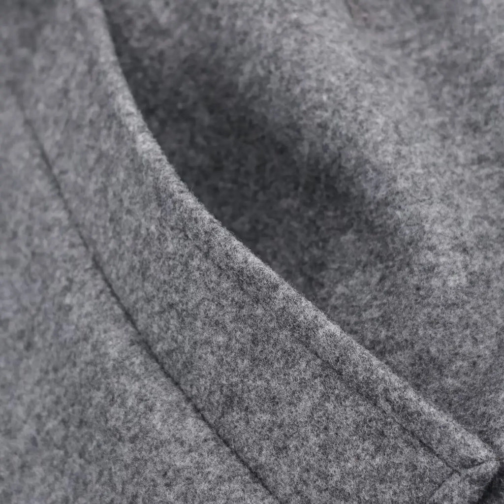 Women Wool Coat With Belt Autumn Winter Female Laple Long Sleeve Single-Breasted Outwear Coat Lady Loose Jackets