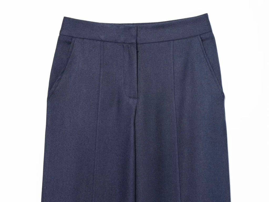 Women Winter  Autumn New Products Women's Clothing Long-sleeved Lapel Short Jacket Top Edge Straight Leg Pants Suit