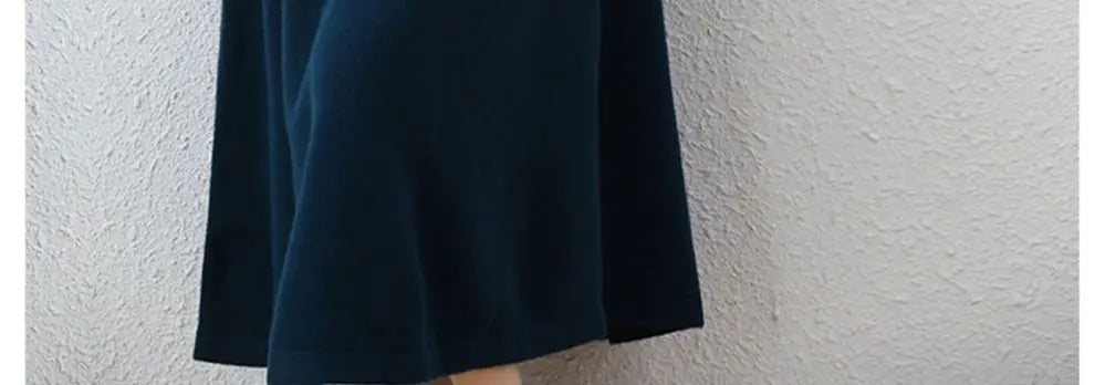 Wool Dress Long Cashmere Waist Over Knee Knit Sweater Skirt Elegant and Fashionable Women's Clothing in Autumn and Winter