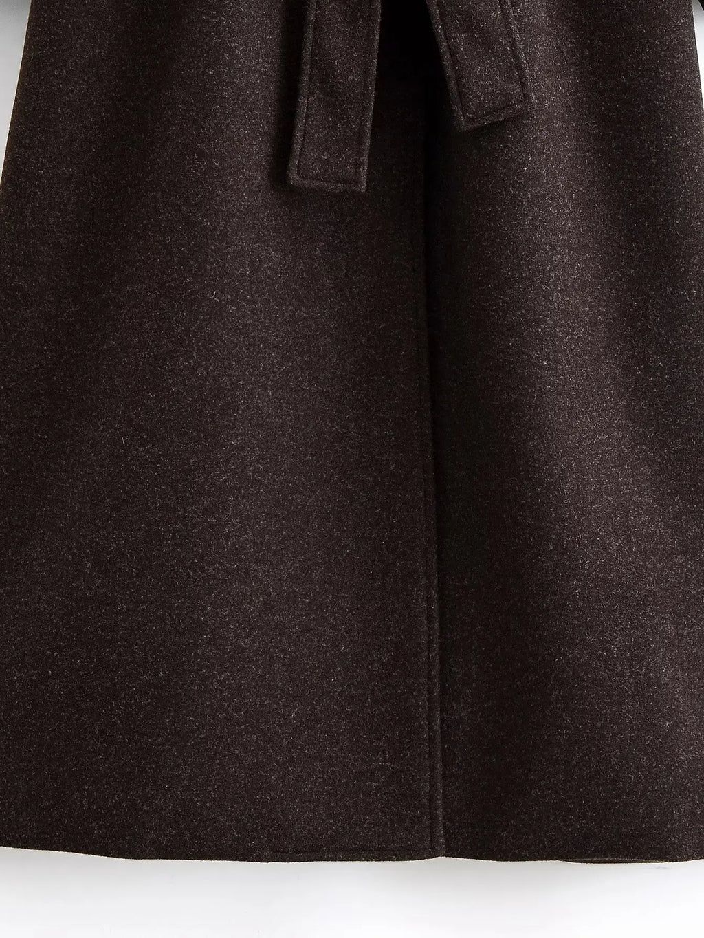 2025 New Winter Women's Woolen Coats Elegant Loose Extended Warm Women's Jackets Winter Fashion Youth Travel Holiday Woolen Coat