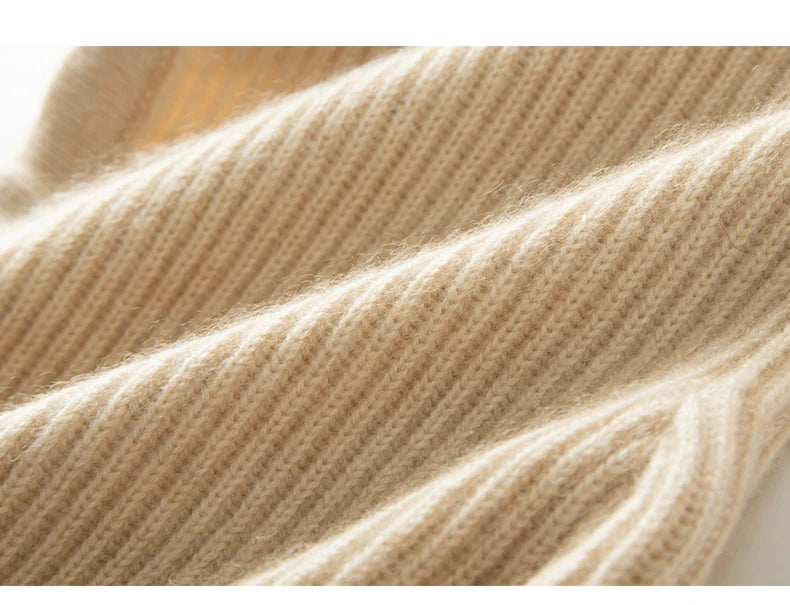 Wool Cashmere Knitted Hood Hat Scarf Elegant Hats Beanies Women Men Winter Neck Warm Balaclava Headgear Caps Unisex 4 New Colors