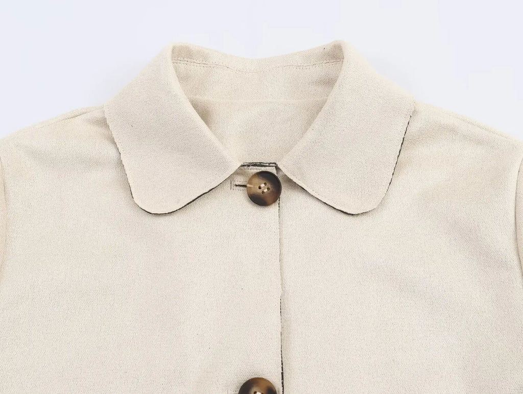 Women's Jacket 2025 New Arrival Women's Casual Fashion Short Jacket Single-Breasted Design