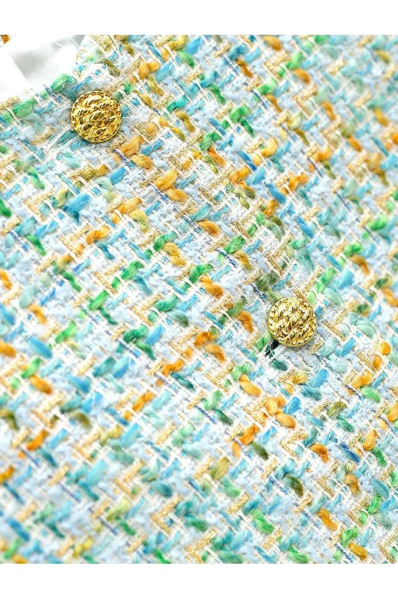 Fashion Jacket for Women 2025 New Spring and Autumn Temperament Tweed Braided Short Versatile Top