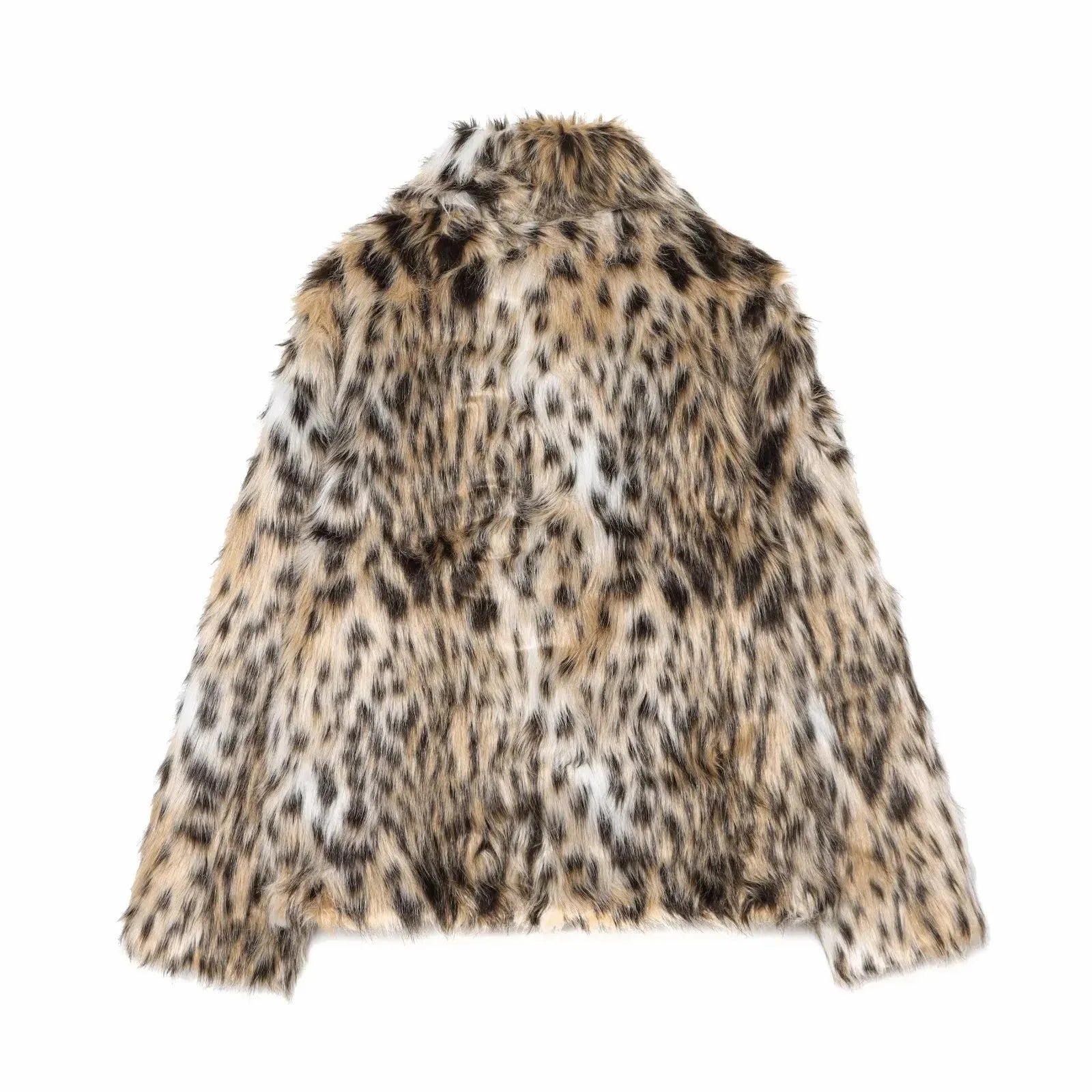 Women Fashion Faux Fur Coat Women 2025 Autumn Warm Stylish Casual Coat Winter Street Slim Elegant Outerwear Femme New