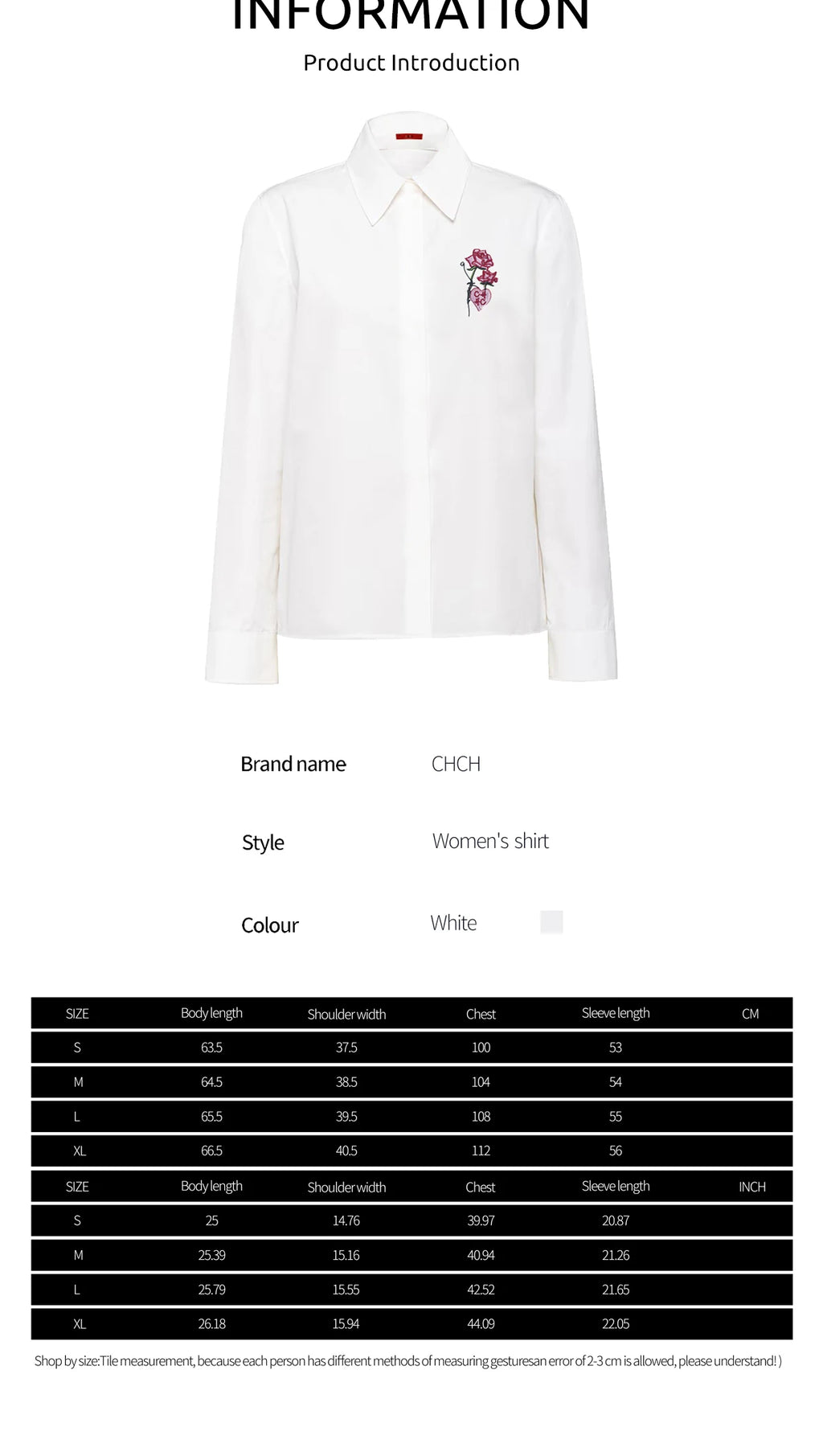 Women Shirts Casual Long Sleeve Blouse Embroidered Flowers Elegant Lapel Loose Shirt Spring Summer Solid Office Lady Tops