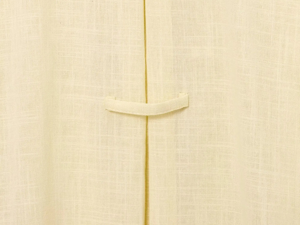 2025 Women Yellow Shirt Fashion Cotton Linen Wide-sleeved Short Shirt Single-breasted Casual Loose Blouse Mujer Roupas