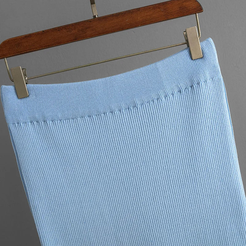 Winter Clothes Women Knitted Skirt Suit New Fashion Casual Loose Sweater Long Skirts Women 2 Piece Sets Elegant Outifits Autumn