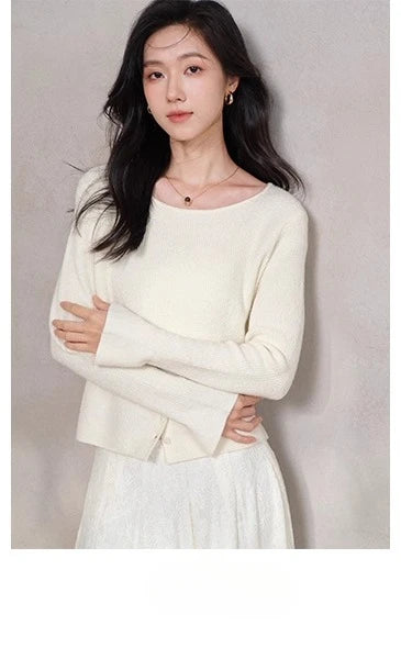 Women Elegant Wool-Like Winter Short Coat Brown Belted Jacket Warm Casual Outerwear for Lady with High Neck and Waist Tie Design