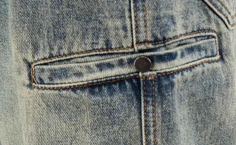 Men's Jeans Retro Cargo Trousers Straight Man Cowboy Pants Punk Washed Luxury Designer 2025 Trend Y2k Vintage Korean Style Baggy