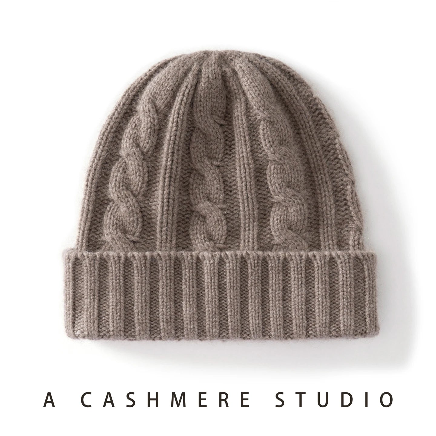 Cashmere Hat For Women/Men Winter New Thickened Fashion Solid Twisted Knitted Beanies Hats Casual Unisex Outdoor Soft Warm Caps