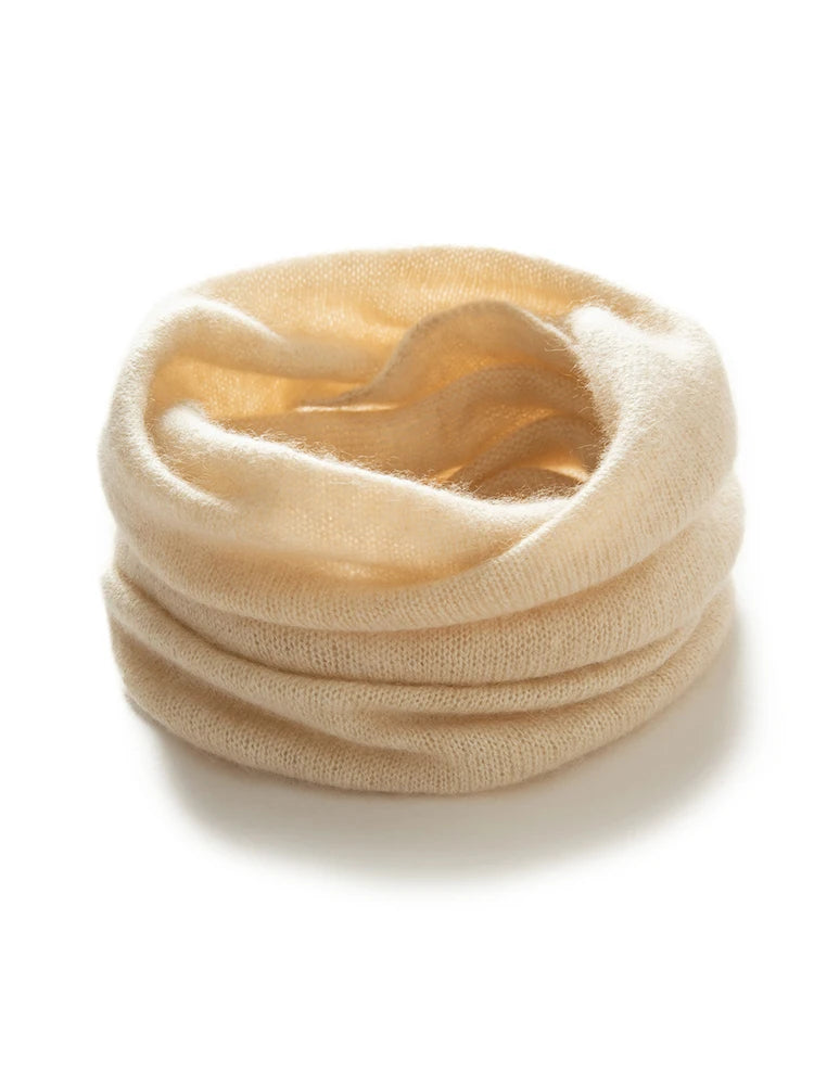 Women 100% Cashmere Bottom Price Tube Scarf Light Chimney Scarf Neck Gaiter Warmer Cowl Collar Loop Soft Knit Accessories Kids