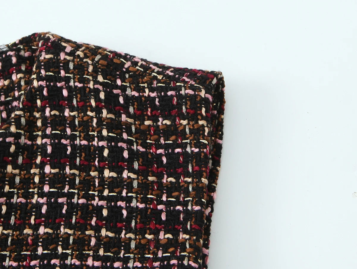 Women Vest 2025 Women Autumn New Fashion O-Neck Sleeveless Jewelry Decoration Pullover Women Elegant Hight Street Top