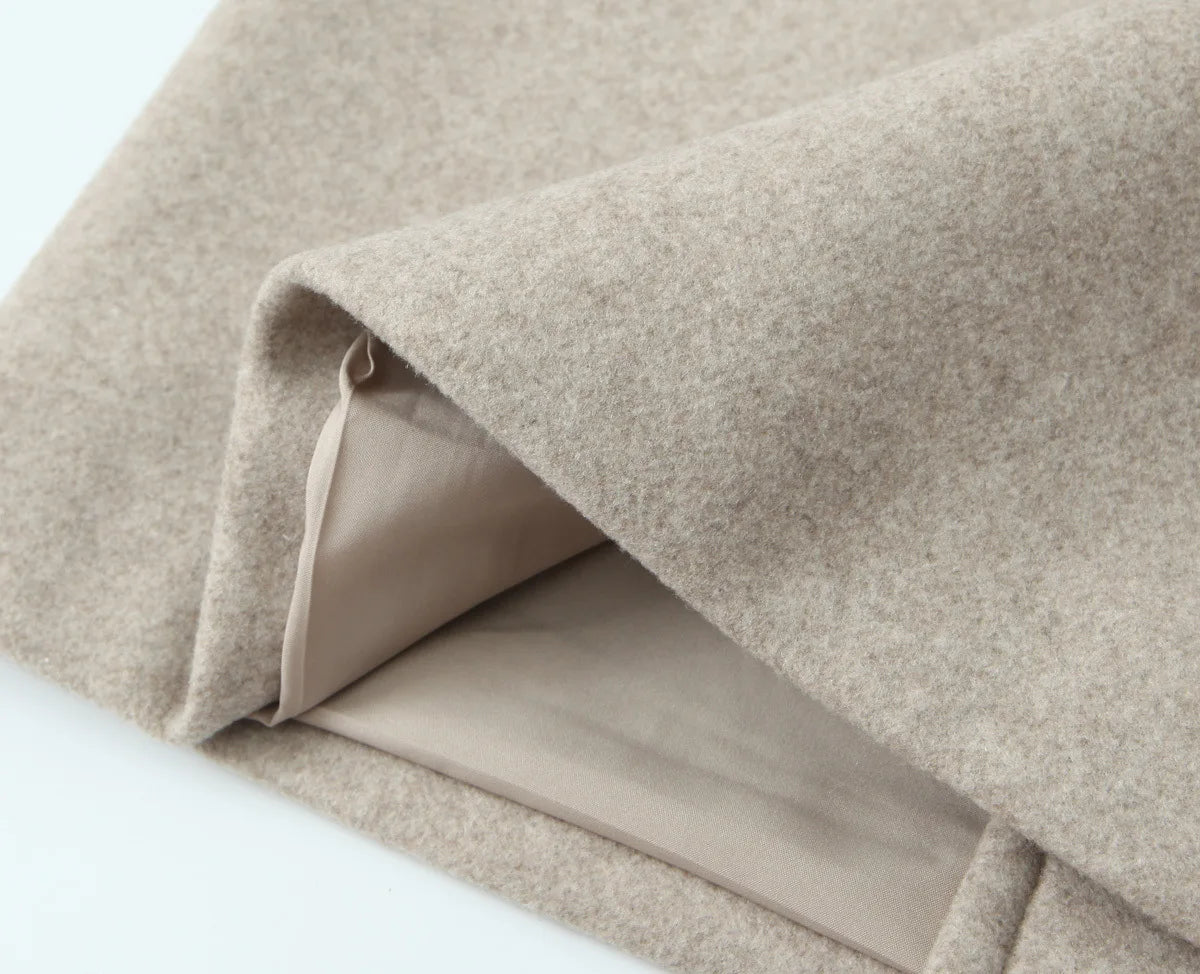 European and American Women's Clothing, New, Soft Loose Lapel Long-sleeved Coat and Coat