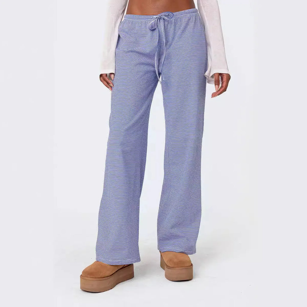 2024 New Women's Clothing Fashion Casual Milk Silk Brushed Home Casual Pants Women's Clothing Trousers Women