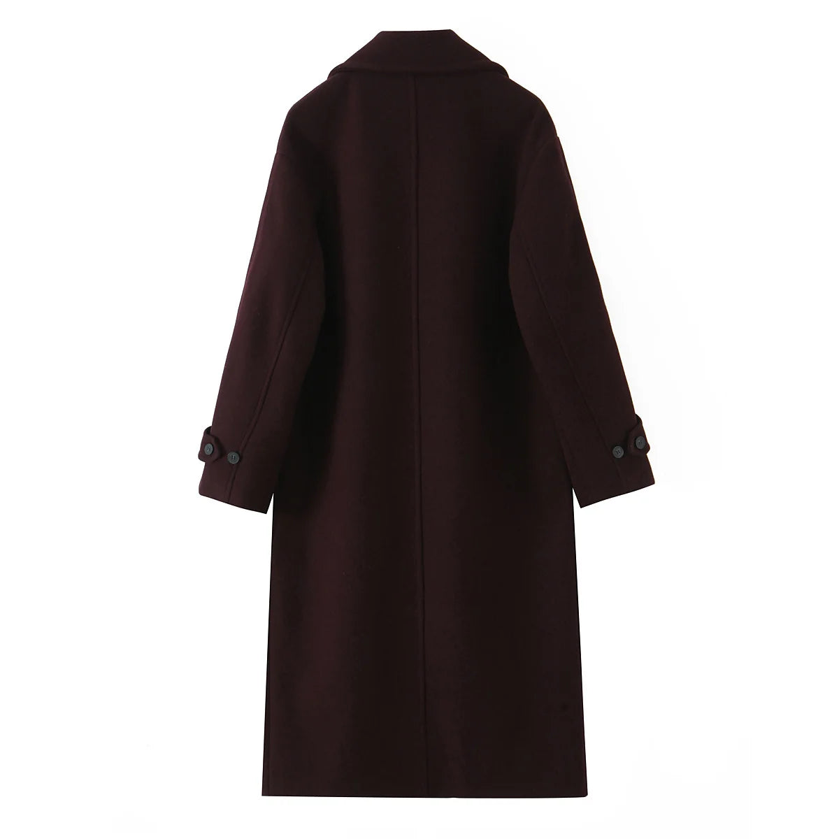 Women Winter Luxury Long Coats Solid Warm Soft Wool Long Coat Women High Street Loose Casual Double Breasted Overcoat 2025