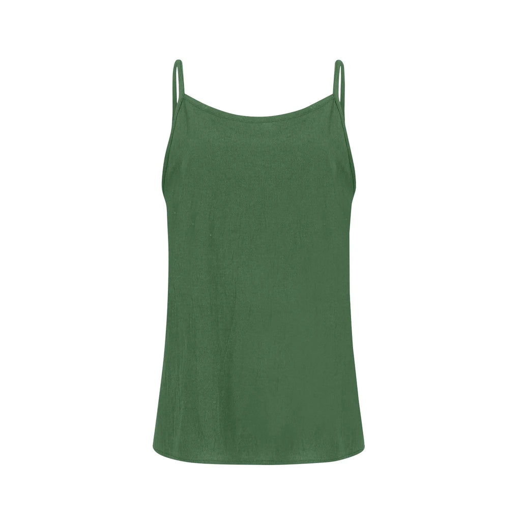 Women's tops sexys Cotton Linen Camisole Vest Summer Loose Sleeveless Versatile Bottom Top solid color blouse classic camisetas