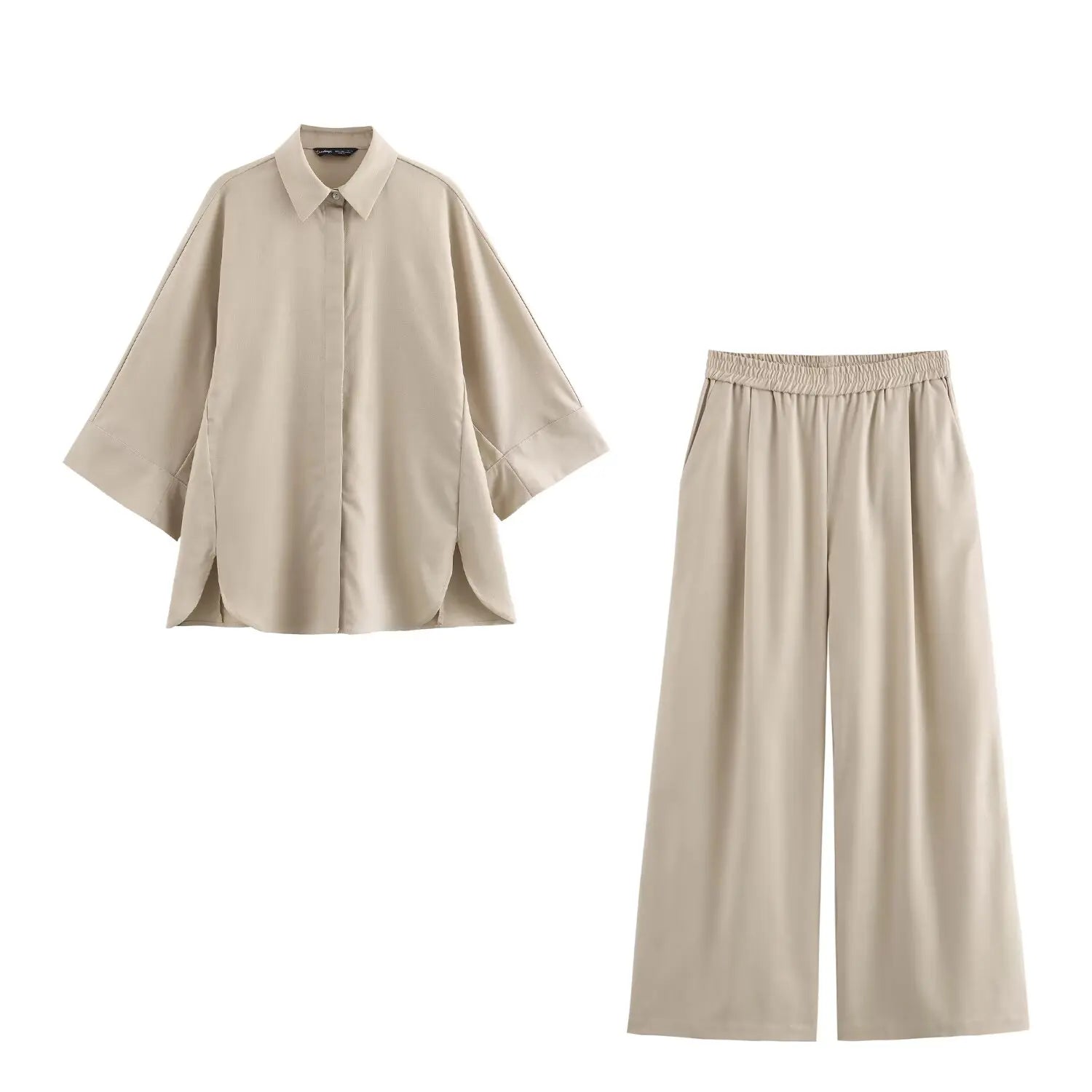 2025ZA&JIA new women's wear European and American style French design shirt versatile casual loose shirt