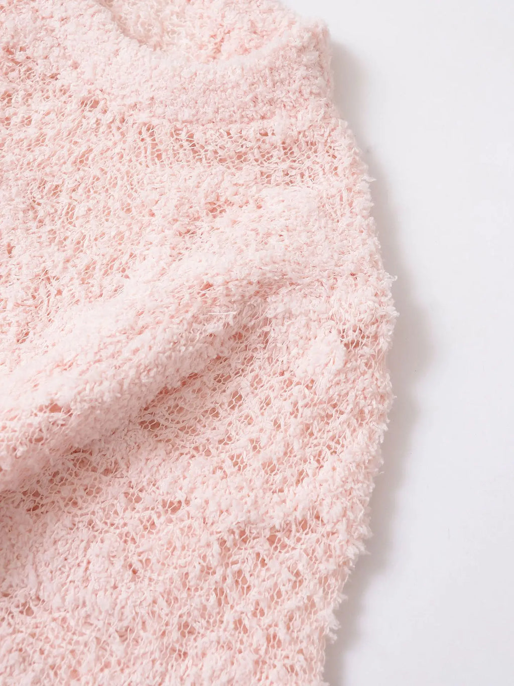 Women's clothing 2025 summer new style fashionable light-cooked style flower print texture knitted top