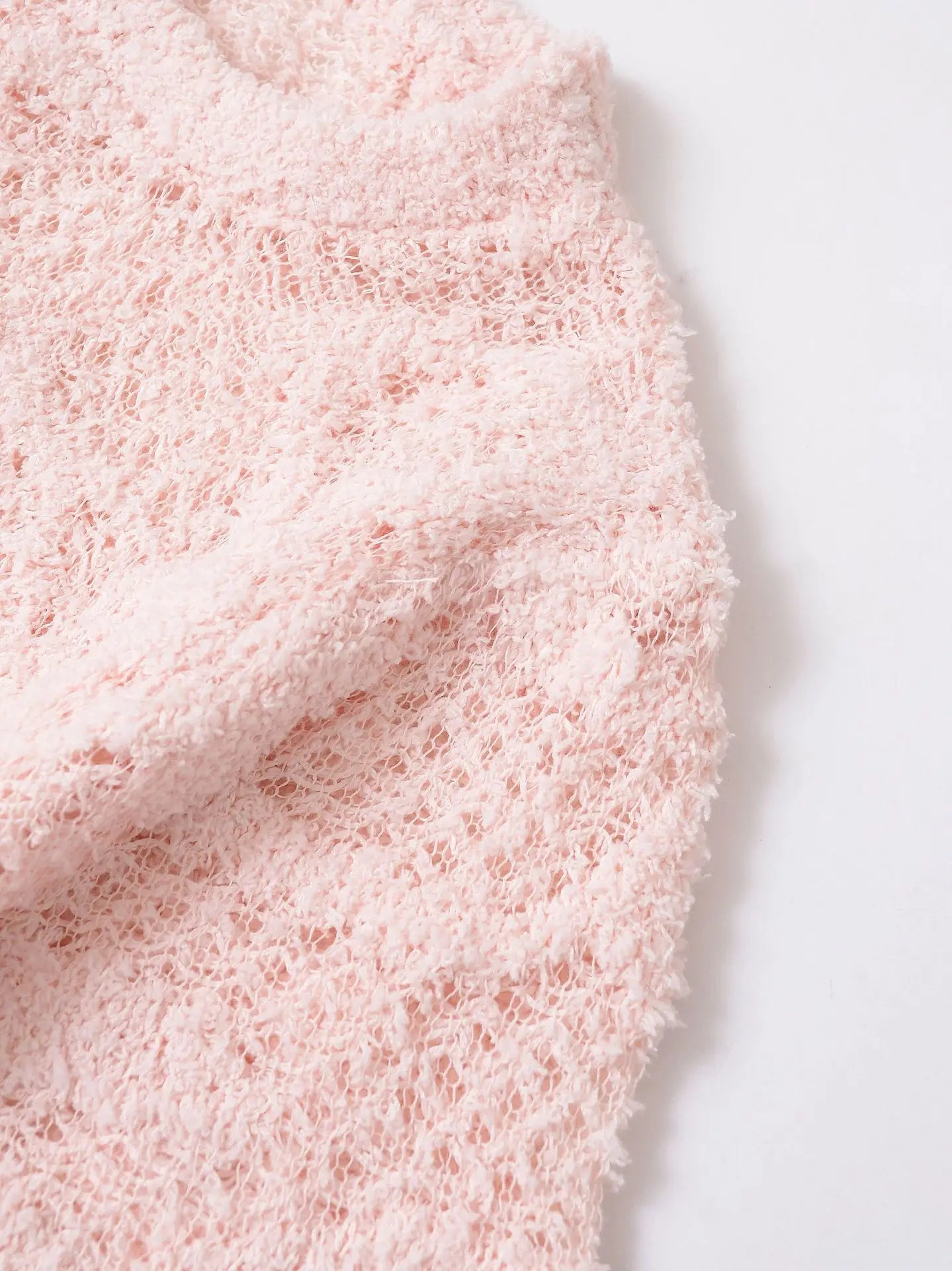 Women's clothing 2025 summer new style fashionable light-cooked style flower print texture knitted top