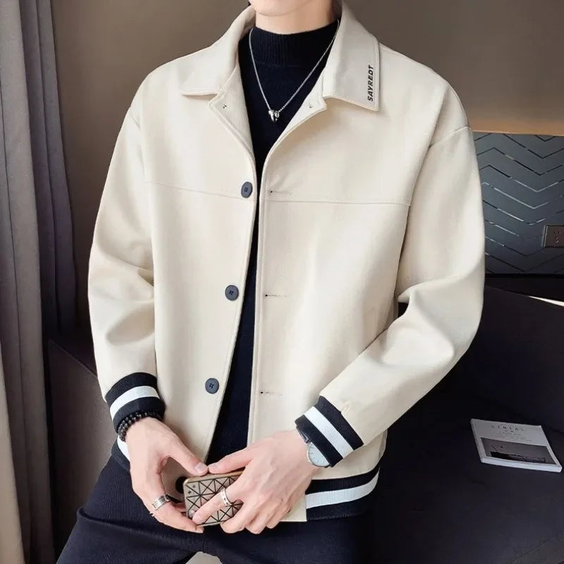 Men's Wool & Blends Jackets New In Male Coats Spring Autumn Original Brands Joker Stylish Fast Delvery Casual Cold Y2k Aesthetic