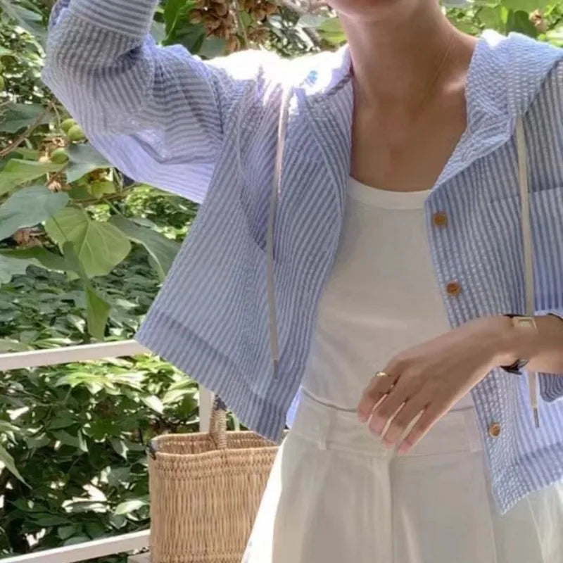 Women Shirt Summer Fashion Sunshade Long Sleeve Casual