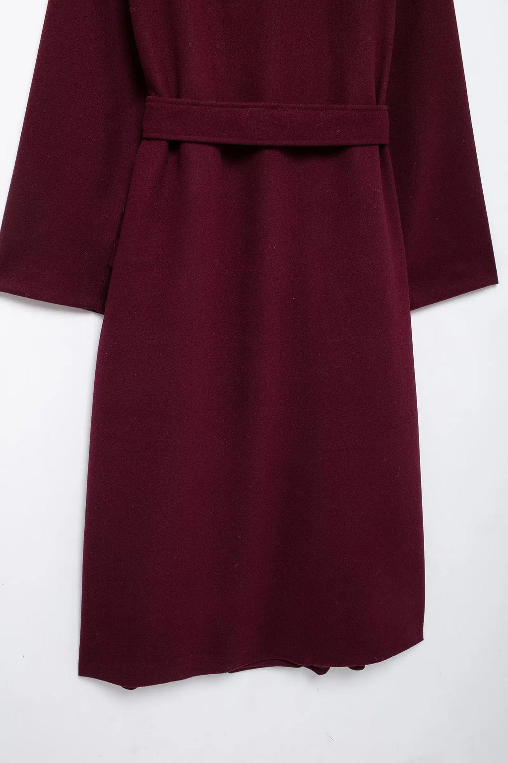 HH Winter Elegant Women Turn-Down Collar Long Coat Solid Long Sleeves Pocket Belt Double-Breasted Female Slim Windbreaker Coats