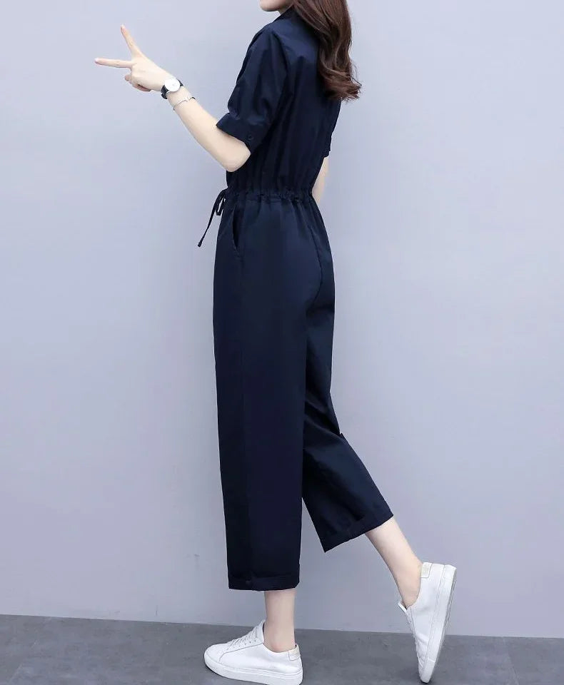 Trousers Woman Summer 2025 Top and Pant Sets for Women 2 Pieces Draw String Comfortable Outfit Cheap Casual Elegant Aesthetic D