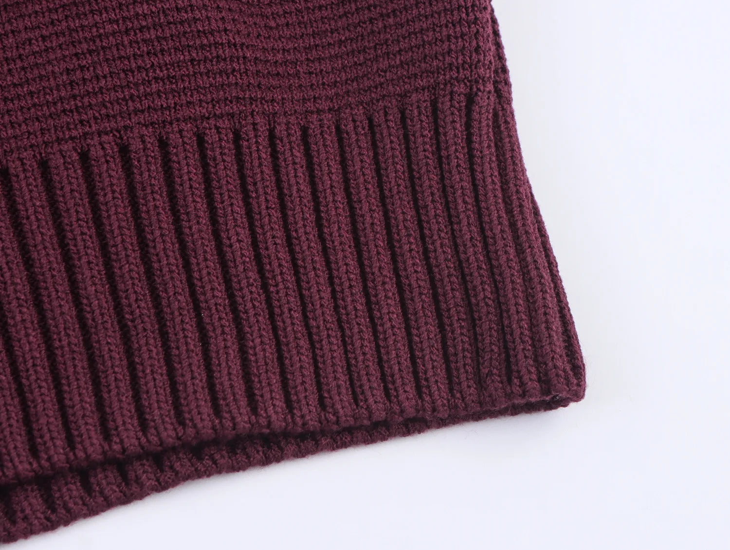 Woman's Knitted Pullover Round Neck Pleated Short Sleeve Slim Solid Color Cropped Sweater Simple Commuter Autumn Female Top