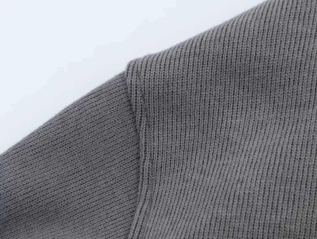 2025 Winter New Women's Clothing: Versatile Casual Fashion Simple Ribbed Soft Hooded Sweatshirt + Straight Leg Pants