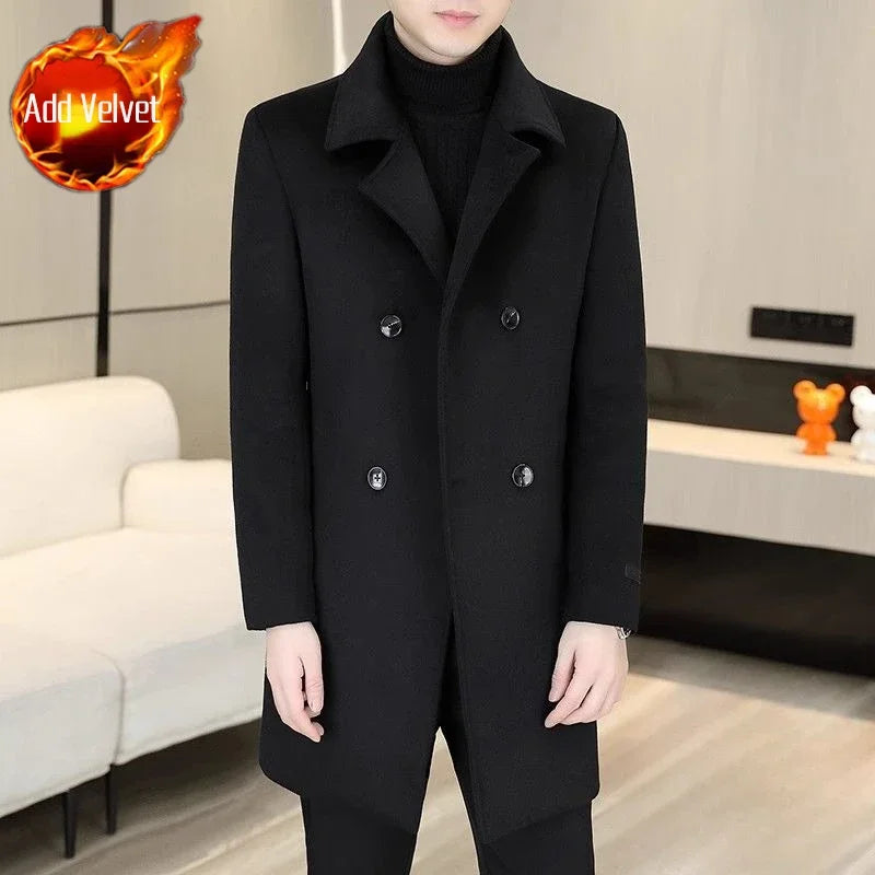 Wool & Blends Jacket for Men Winter Sales Of New In Man Coat Original Brands Cheap Sale Stylish Clothes Offer Casual Vintage Y2k