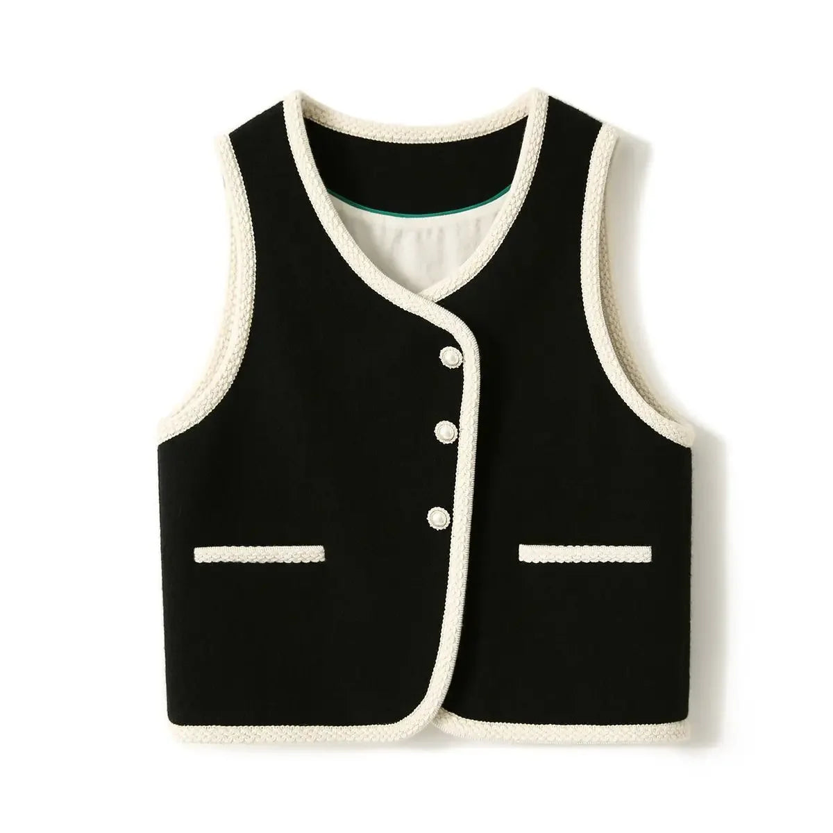 Vest for Women Clothes Fashion 2025 Black Insulated Sleeveless Wool Waistcoat Woman Cold Cheap Lightweight Padded Casual Elegant