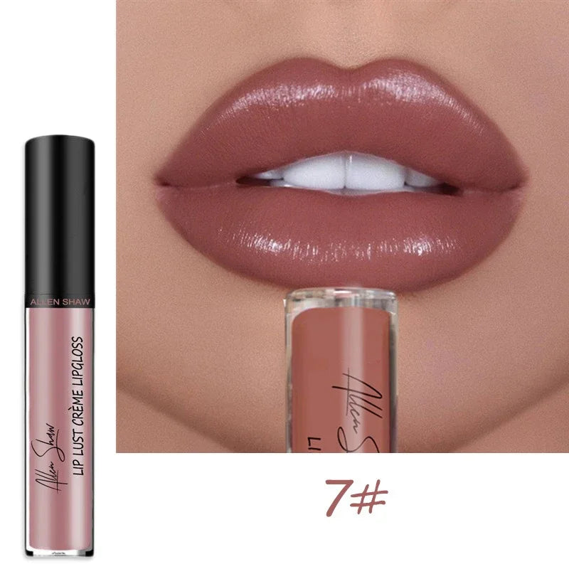Liquid Lipstick Waterproof Shimmer Lip Gloss Tint Long Lasting Velvet Cream Lips Colors Matte Lipsticks Makeup Sexy 12 Colors