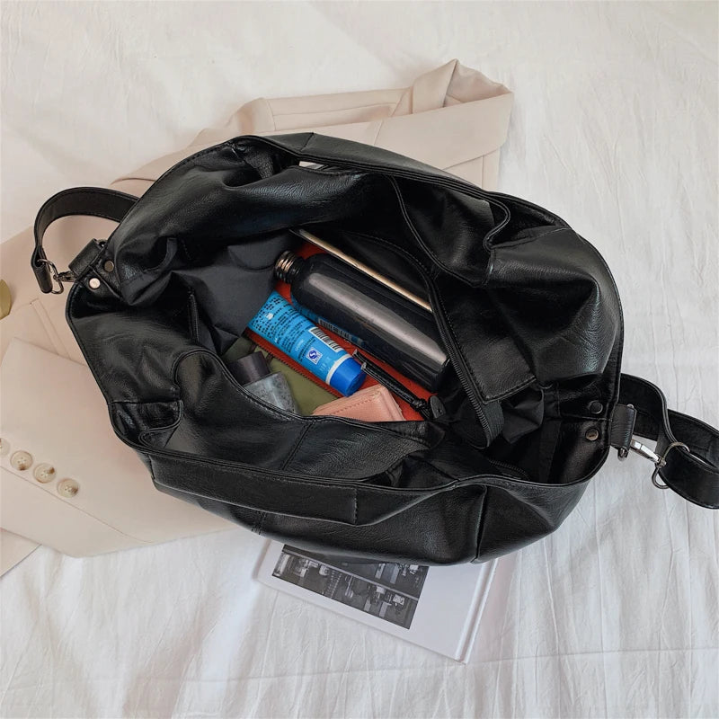 Fashion Women Handbags Female Large Shoulder Bags For Travel Weekend Shopping Feminine Bolsas Soft Leather White Messenger bag