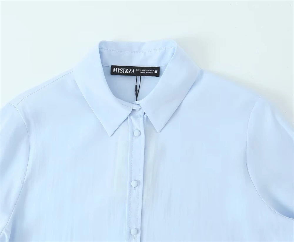 Women's Shirt 2025 New Fashion Autumn Winter Long Sleeve Soft Drape Shirt for Women Casual Chic Ladies Clothes